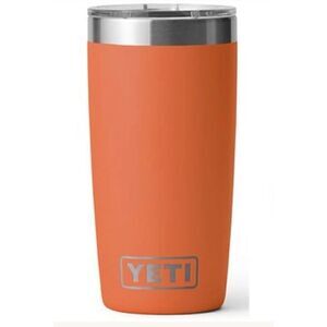 RARE YETI Orange Rambler 10 Oz Tumbler